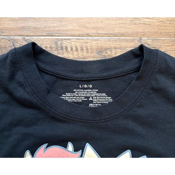 Super Mario Black Graphic Tee Shirt Size Large - Picture 3 of 4